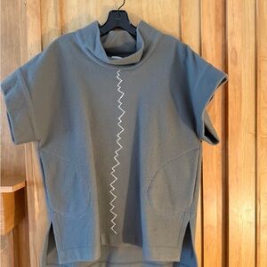 Casilda Mut Virgin Wool Tunic size S with Zigzag Detail